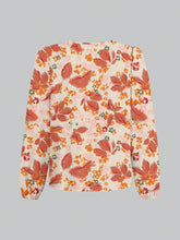 Floral, Leaf Vacation Elegant Casual Minimalist Women Shirt